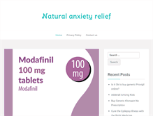 Tablet Screenshot of naturalanxietyreliefhq.com